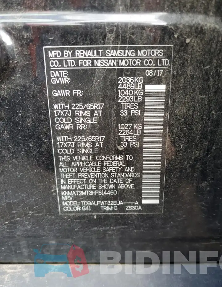 KNMAT2MT3HP614460 Photo# 12