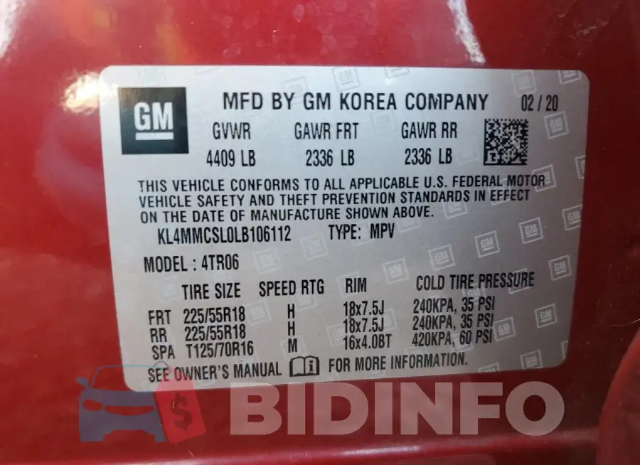 KL4MMCSL0LB106112 Photo# 12