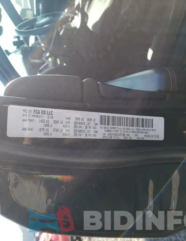 1C4RJFAG2GC457338 Photo# 13