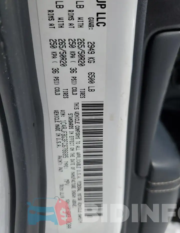 1C4RJFBG3FC678685 Photo# 13
