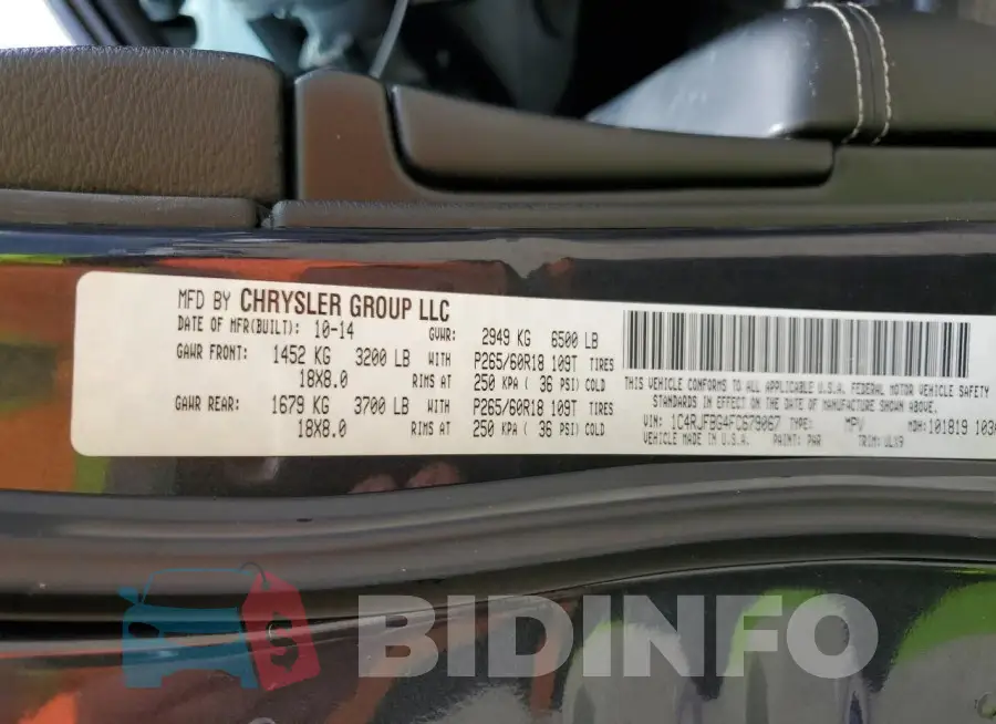 1C4RJFBG4FC679067 Photo# 14