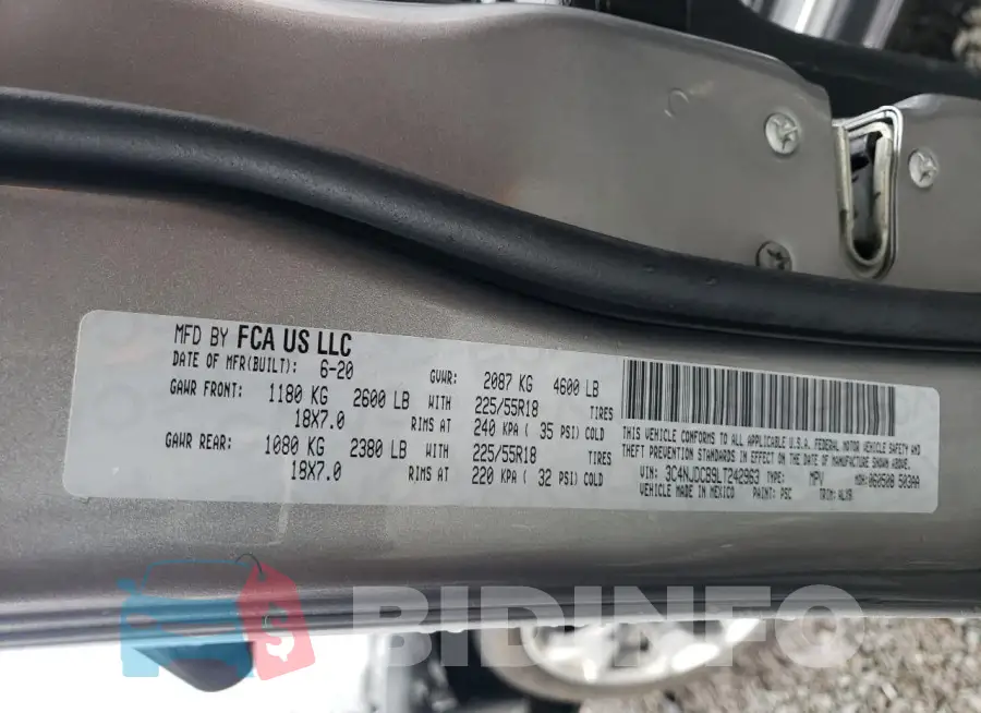 3C4NJDCB9LT242963 Photo# 13