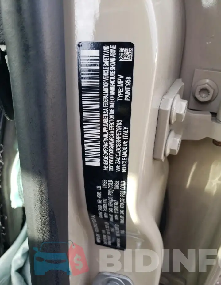 ZACCJBCB8HPE79793 Photo# 12