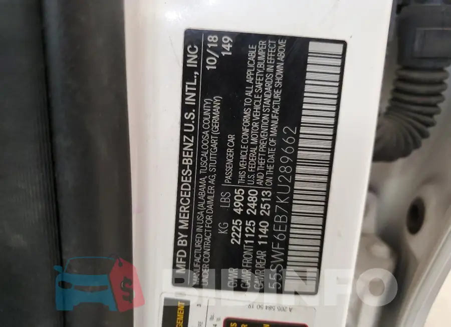 55SWF6EB7KU289662 Photo# 12