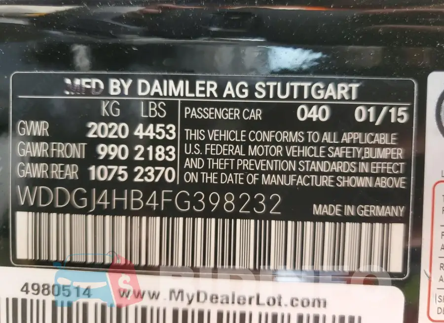 WDDGJ4HB4FG398232 Photo# 13