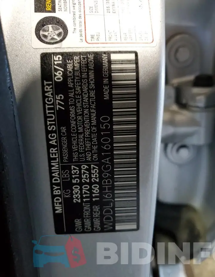 WDDLJ6HB9GA160150 Photo# 13