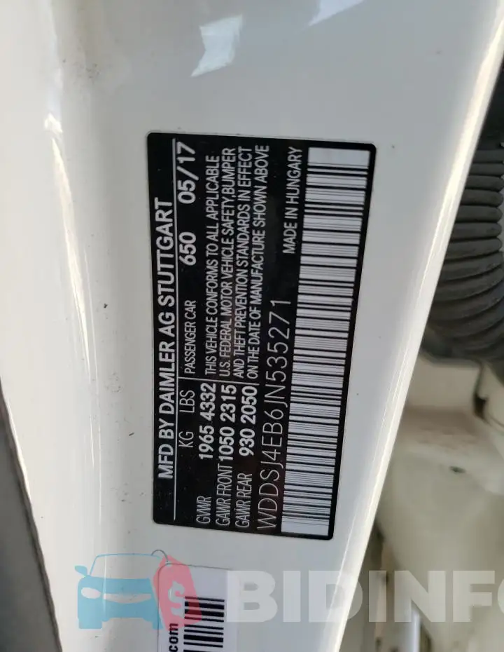 WDDSJ4EB6JN535271 Photo# 12