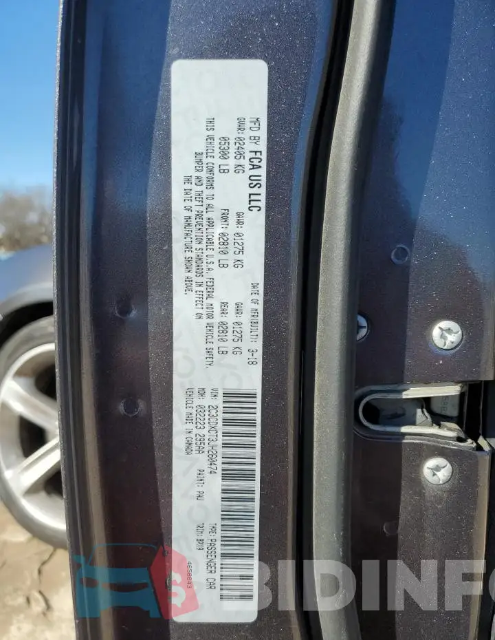 2C3CDXCT3JH260474 Photo# 13