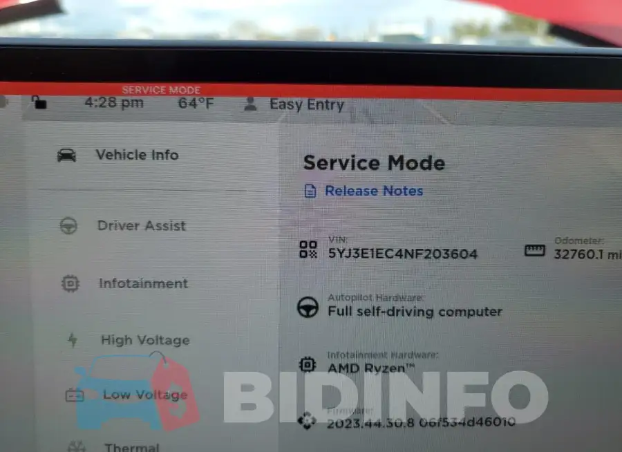 5YJ3E1EC4NF203604 Photo# 9