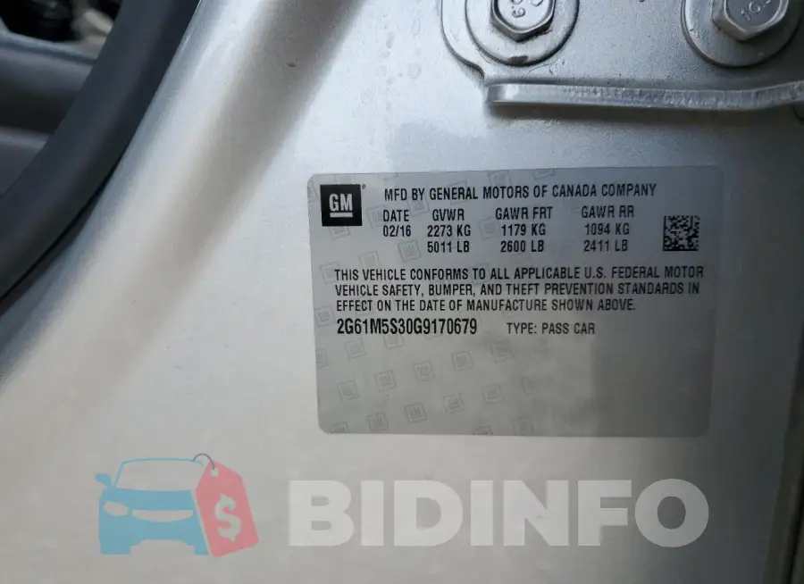 2G61M5S30G9170679 Photo# 12