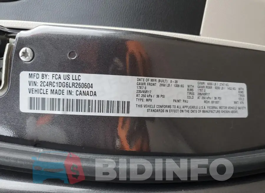 2C4RC1DG6LR260604 Photo# 13