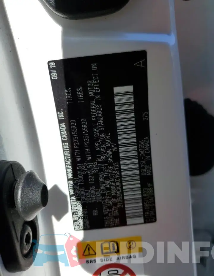 2T2BZMCA3KC168133 Photo# 13