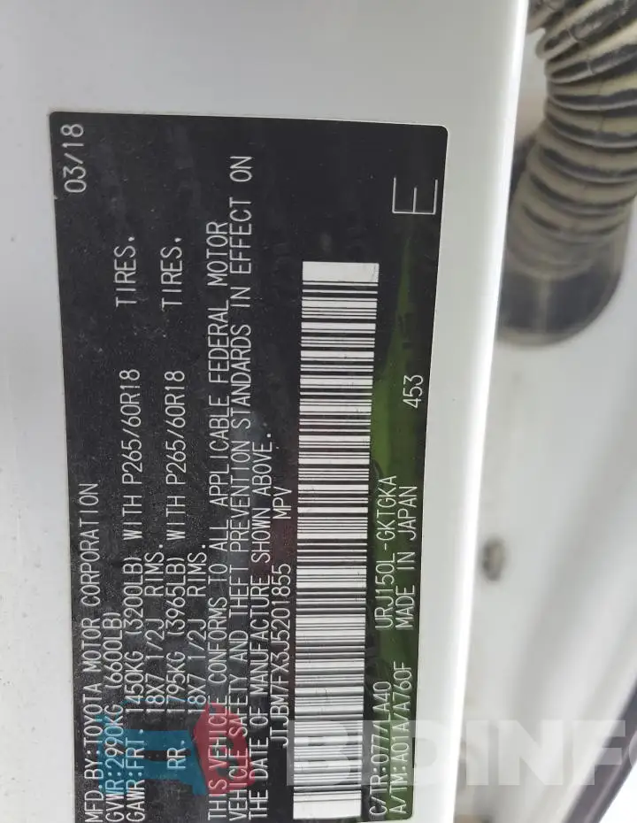 JTJBM7FX3J5201855 Photo# 12