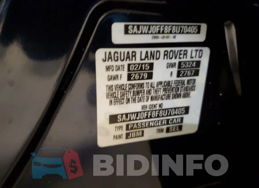 SAJWJ0FF8F8U70405 Photo# 12