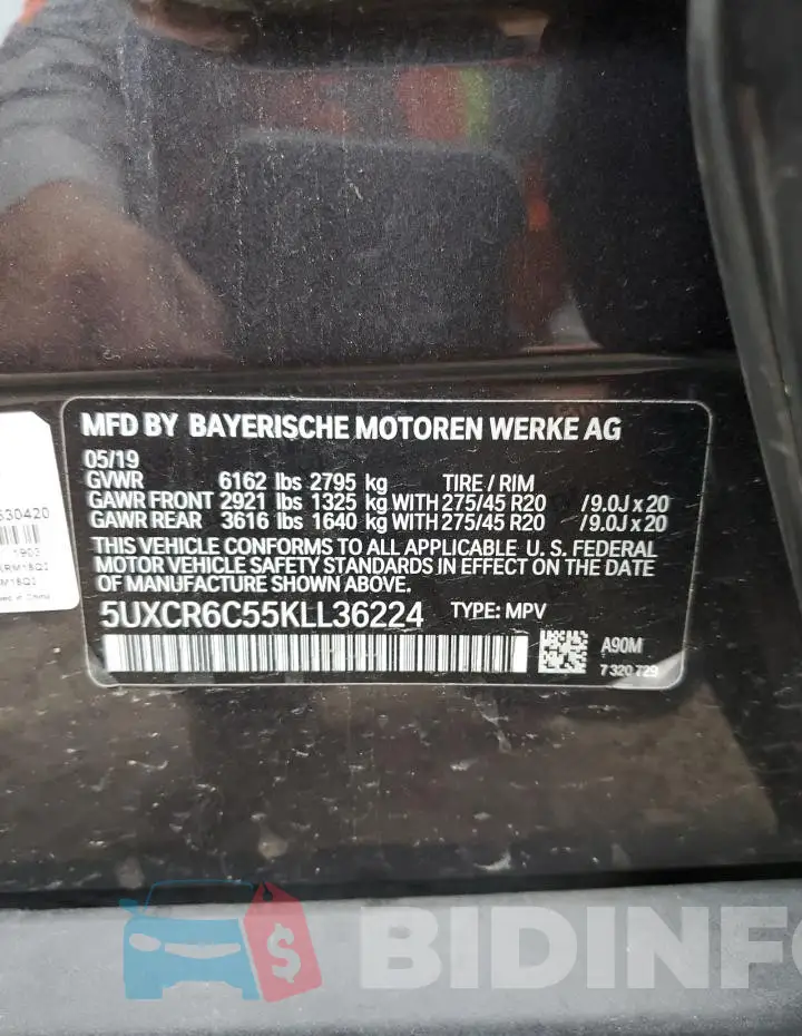 5UXCR6C55KLL36224 Photo# 14