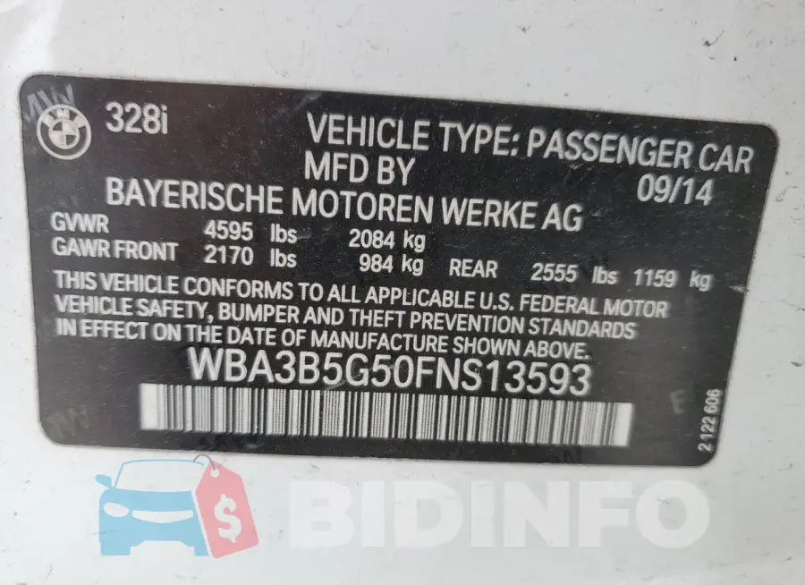 WBA3B5G50FNS13593 Photo# 12