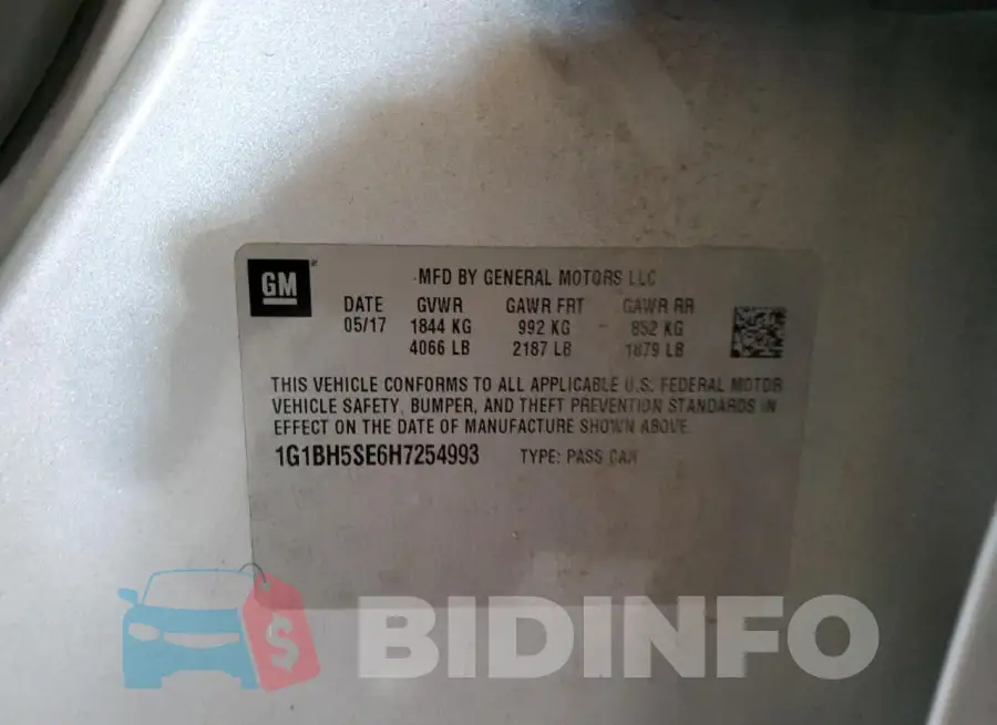 1G1BH5SE6H7254993 Photo# 12