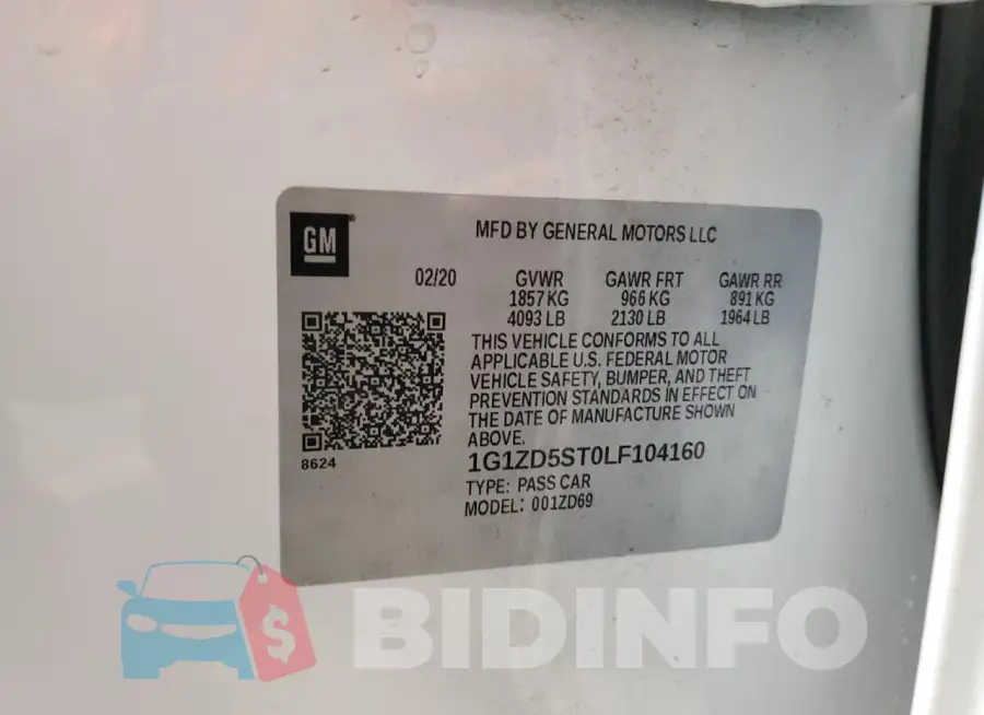1G1ZD5ST0LF104160 Photo# 12