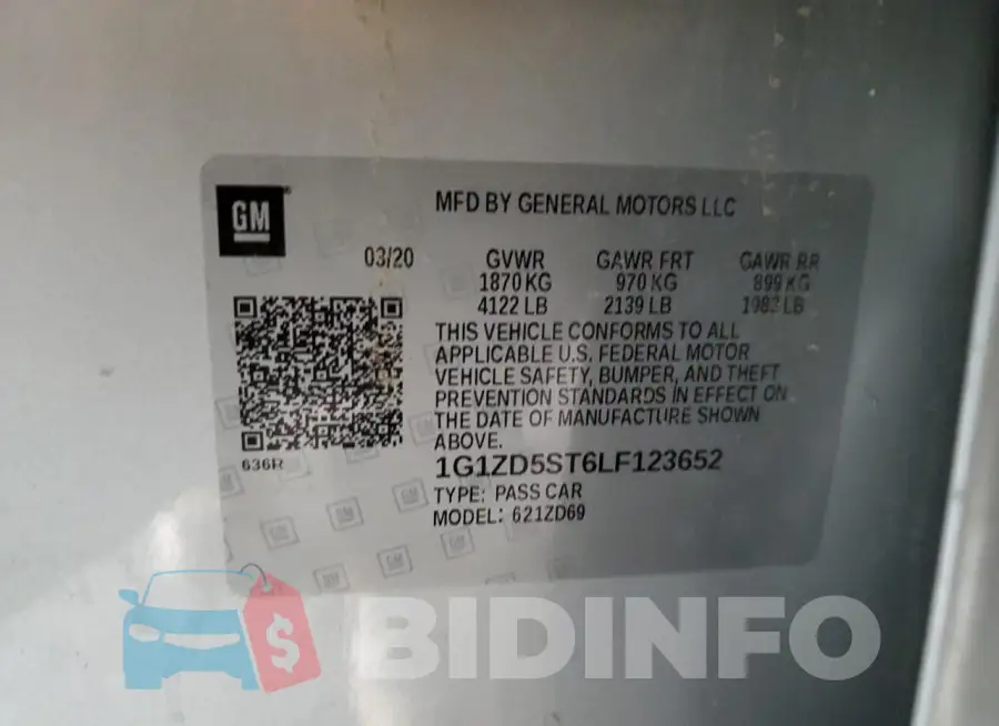 1G1ZD5ST6LF123652 Photo# 12