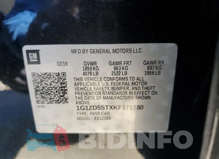 1G1ZD5STXKF171380 Photo# 12