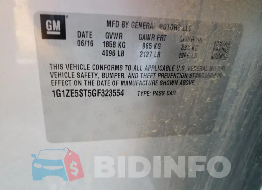 1G1ZE5ST5GF323554 Photo# 12