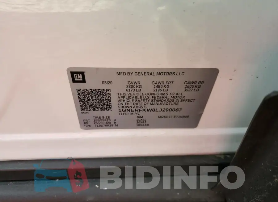 1GNERFKW8LJ290087 Photo# 13