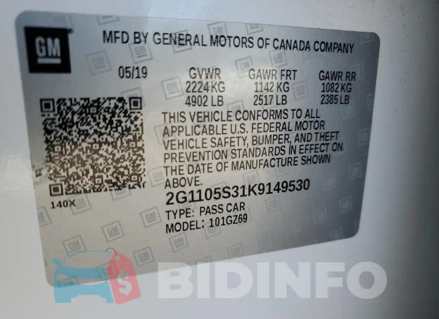 2G1105S31K9149530 Photo# 12