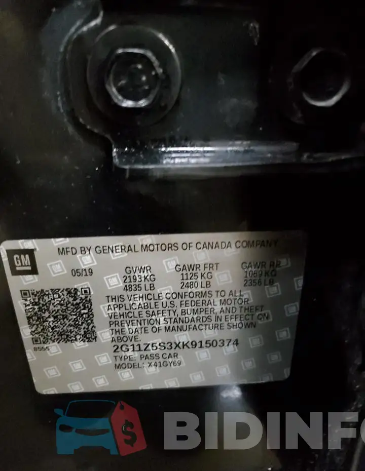 2G11Z5S3XK9150374 Photo# 12