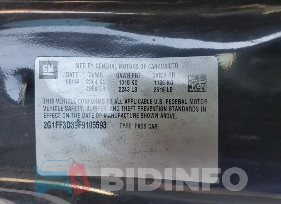 2G1FF3D39F9105593 Photo# 12