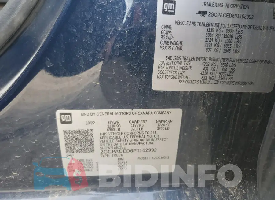 2GCPACED6P1102992 Photo# 12