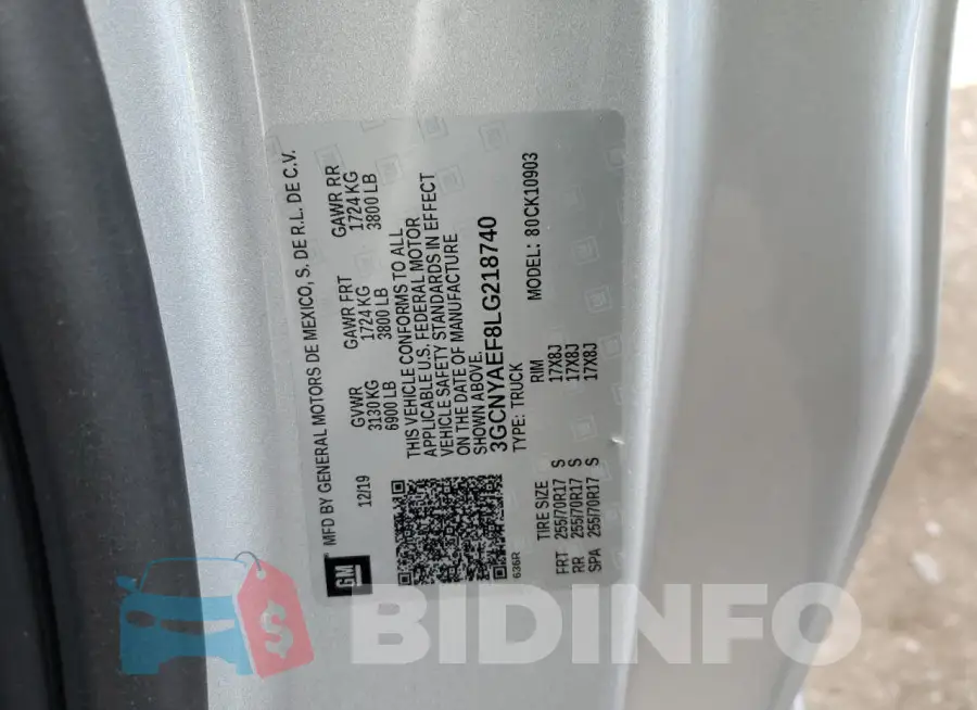 3GCNYAEF8LG218740 Photo# 12