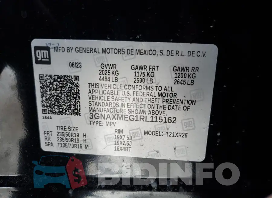 3GNAXMEG1RL115162 Photo# 12