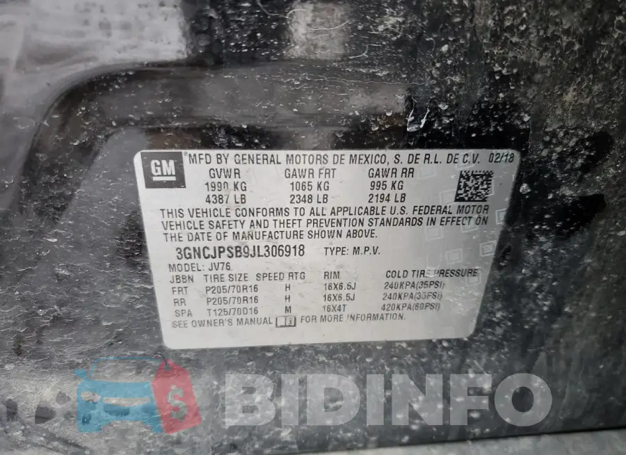 3GNCJPSB9JL306918 Photo# 13