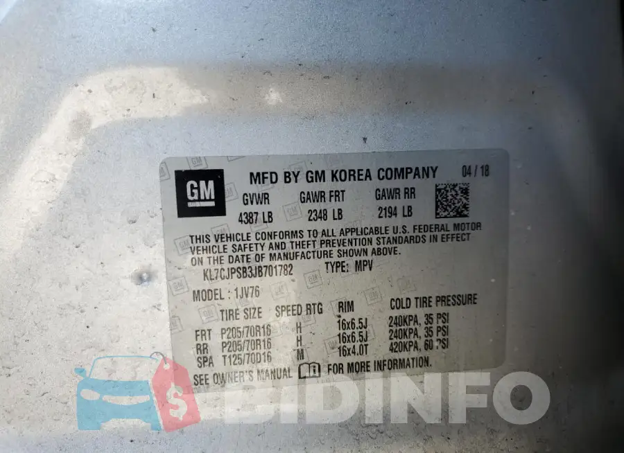 KL7CJPSB3JB701782 Photo# 12