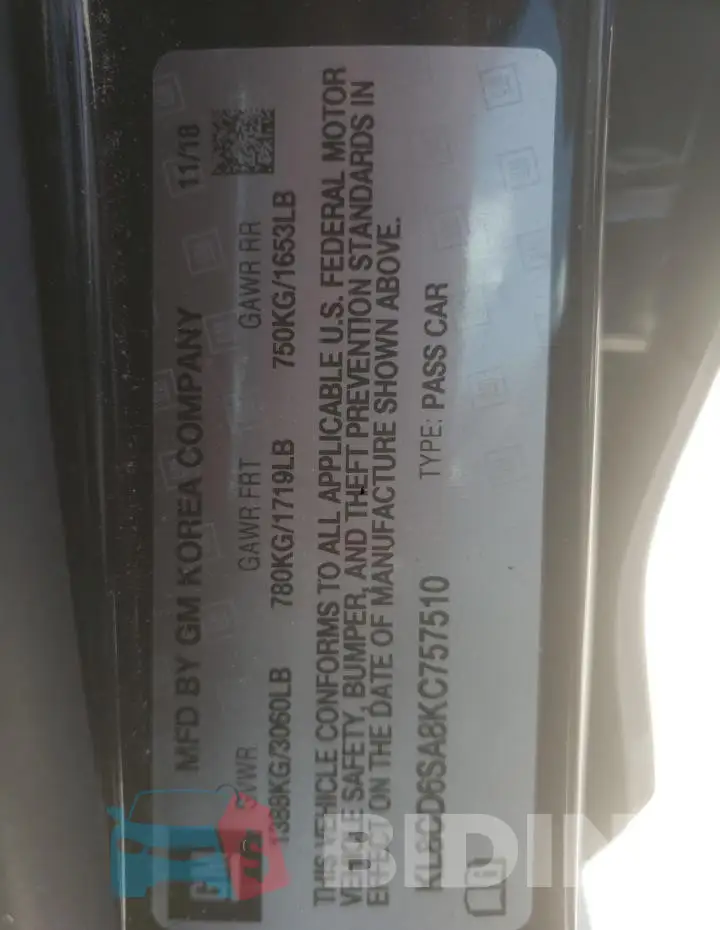 KL8CD6SA8KC757510 Photo# 12