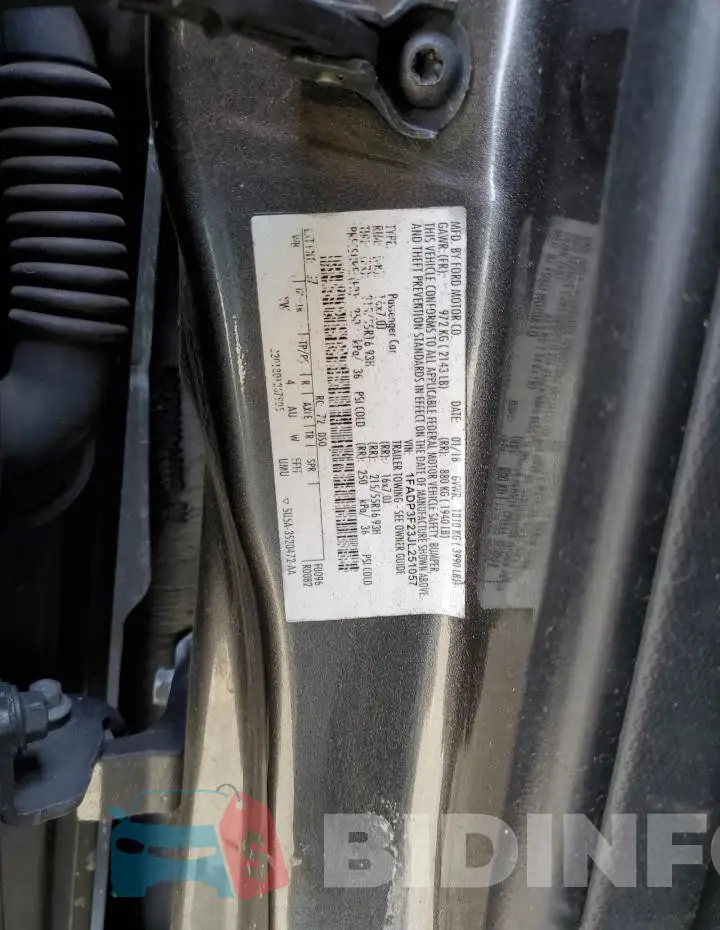 1FADP3F23JL251057 Photo# 12