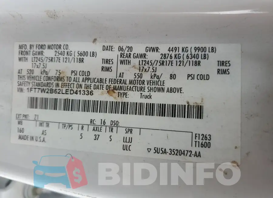 1FT7W2B62LED41336 Photo# 12