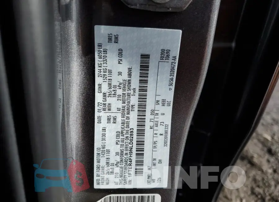 1FTER4FH9NLD02893 Photo# 12