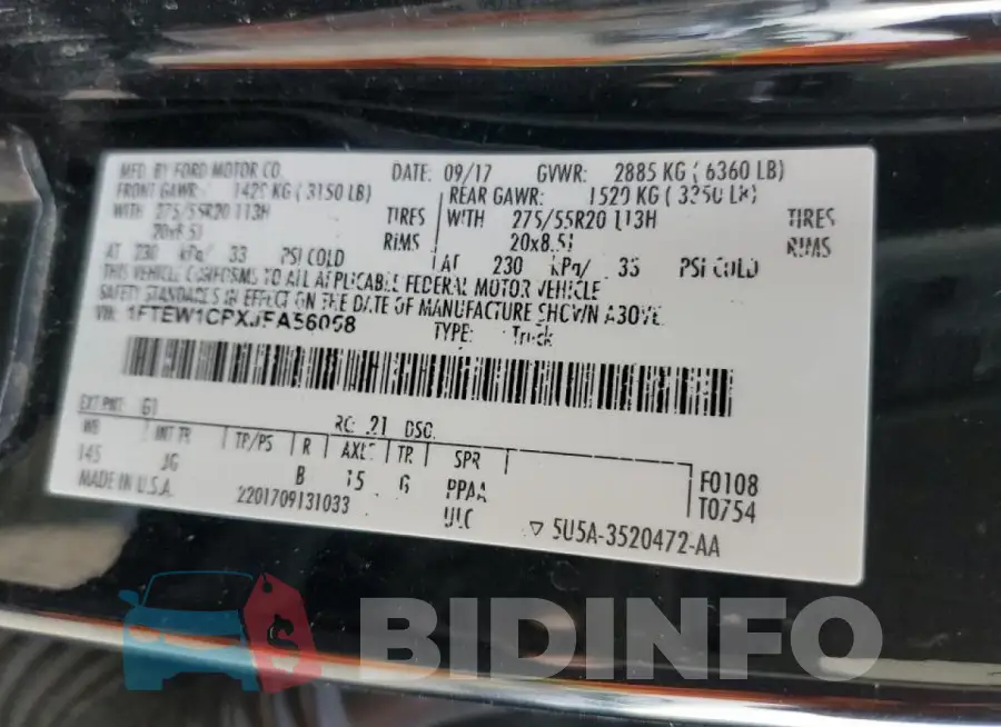 1FTEW1CPXJFA56058 Photo# 12