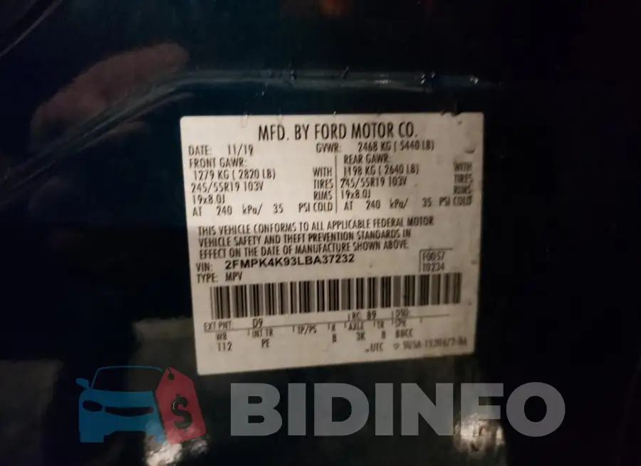 2FMPK4K93LBA37232 Photo# 13