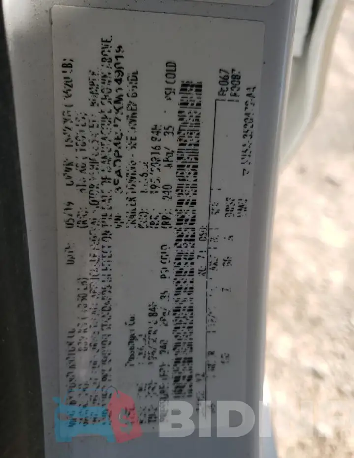 3FADP4BJ7KM149019 Photo# 12