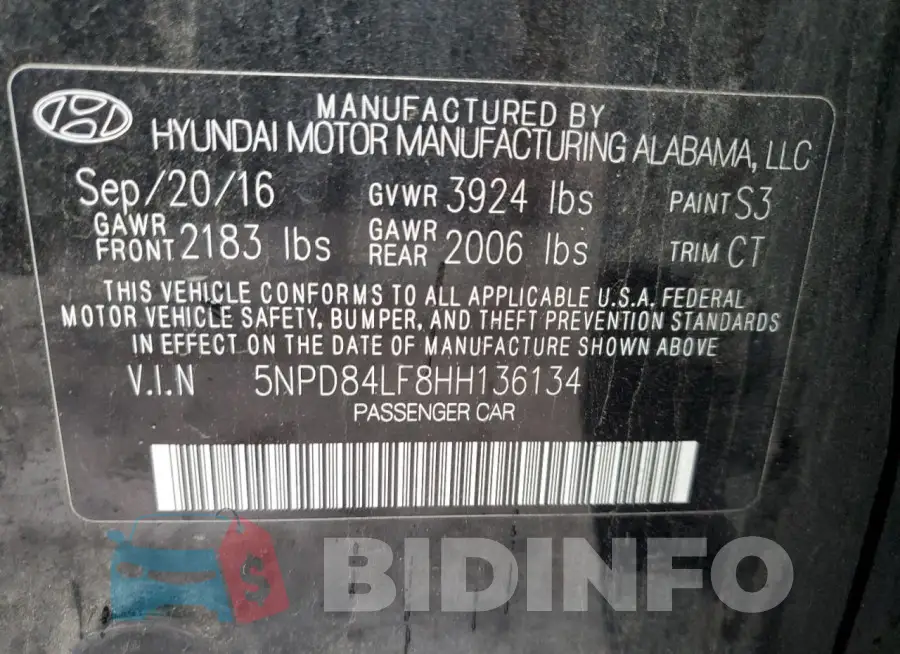 5NPD84LF8HH136134 Photo# 12