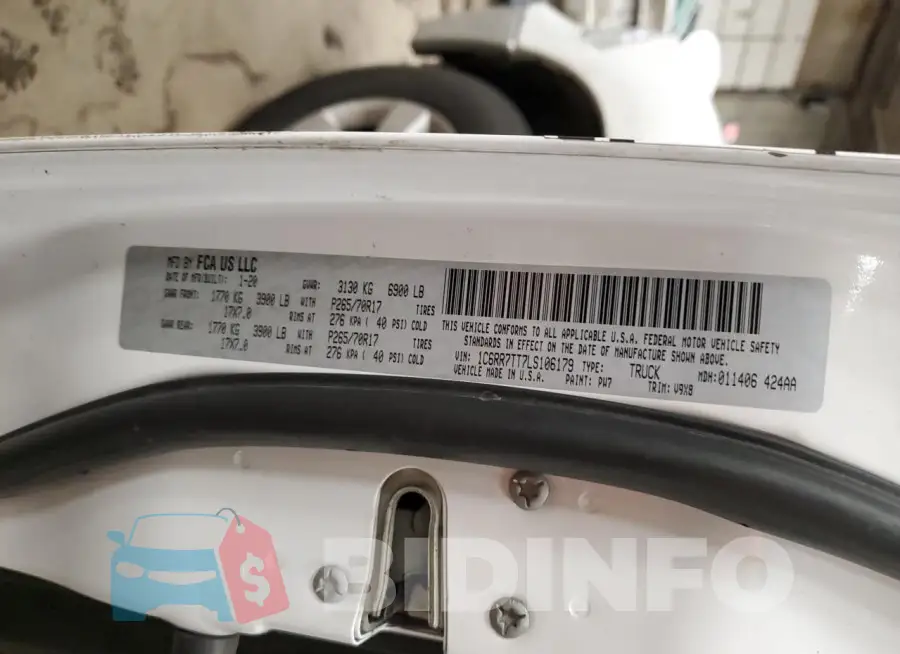 1C6RR7TT7LS106179 Photo# 12