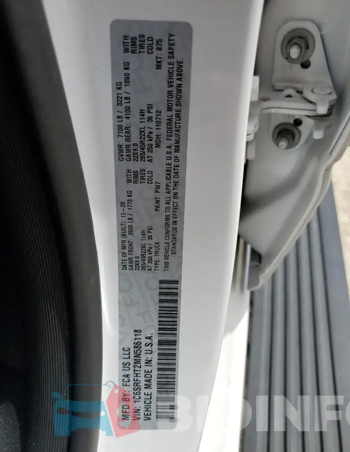 1C6SRFHT2MN586118 Photo# 12