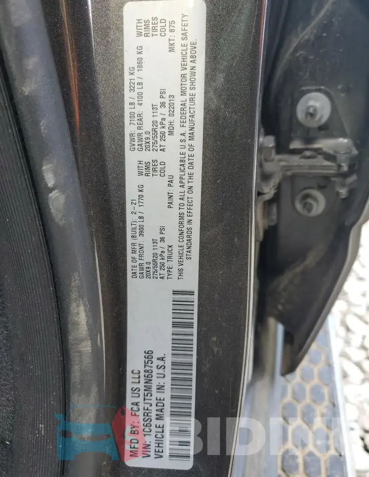 1C6SRFJT5MN687566 Photo# 12
