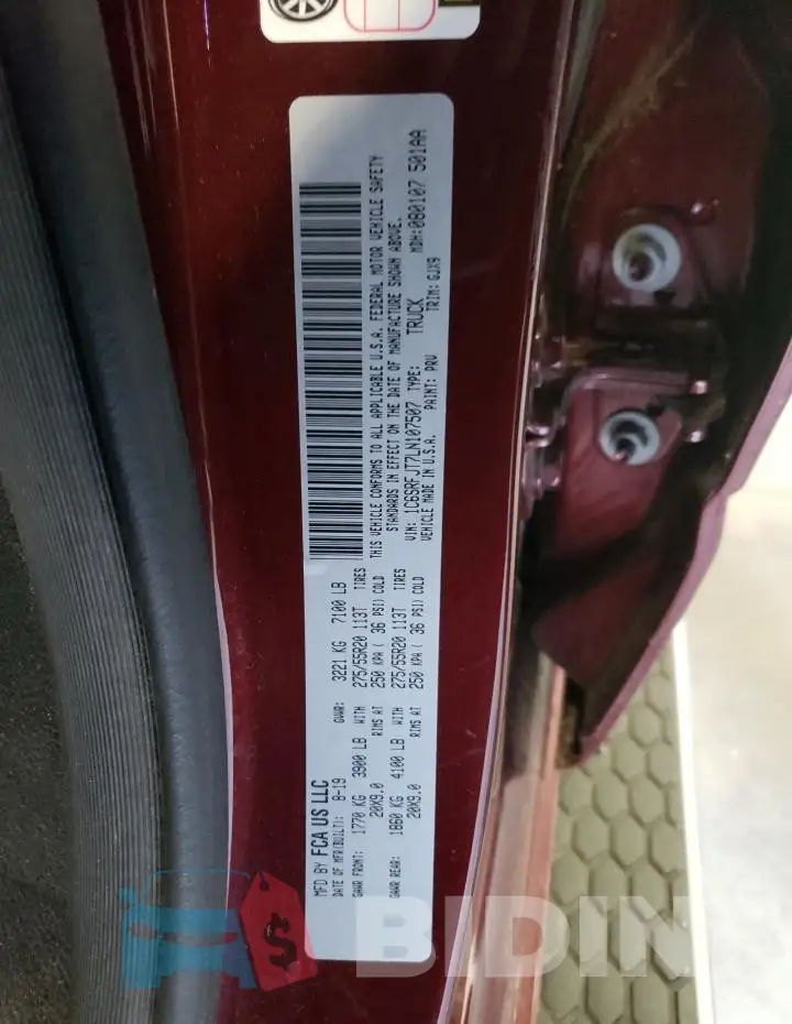 1C6SRFJT7LN107507 Photo# 12