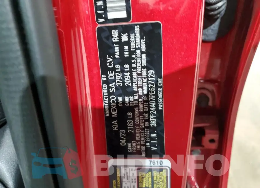3KPF24AD7PE627129 Photo# 12