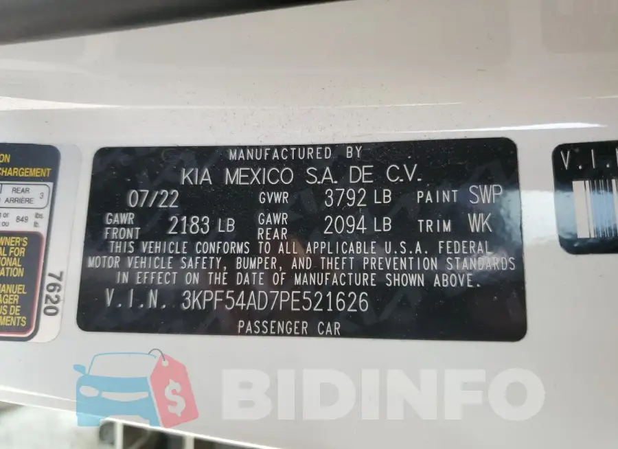 3KPF54AD7PE521626 Photo# 13