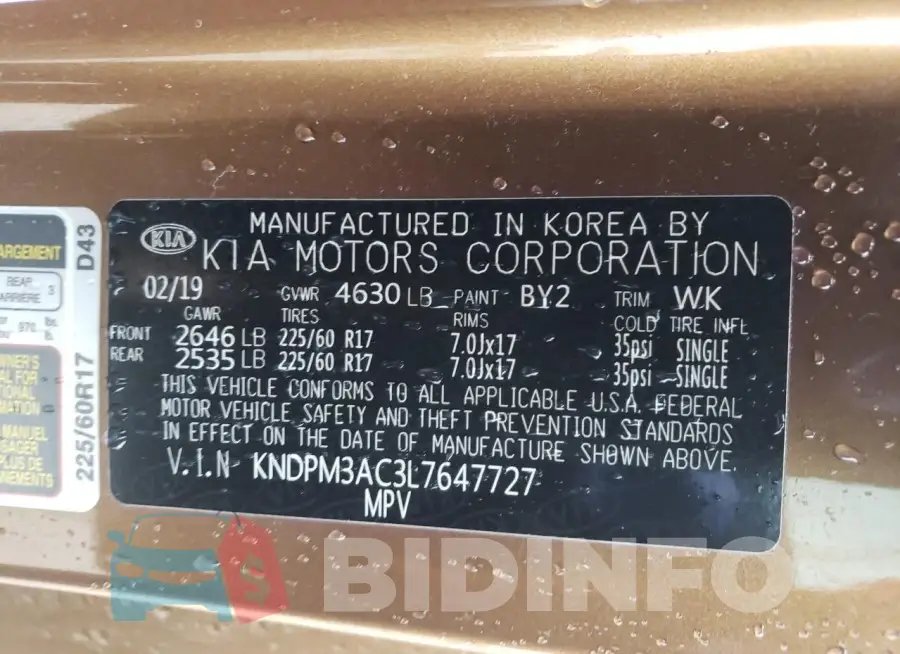 KNDPM3AC3L7647727 Photo# 13