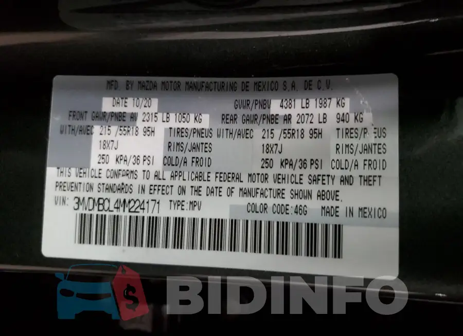 3MVDMBCL4MM224171 Photo# 12
